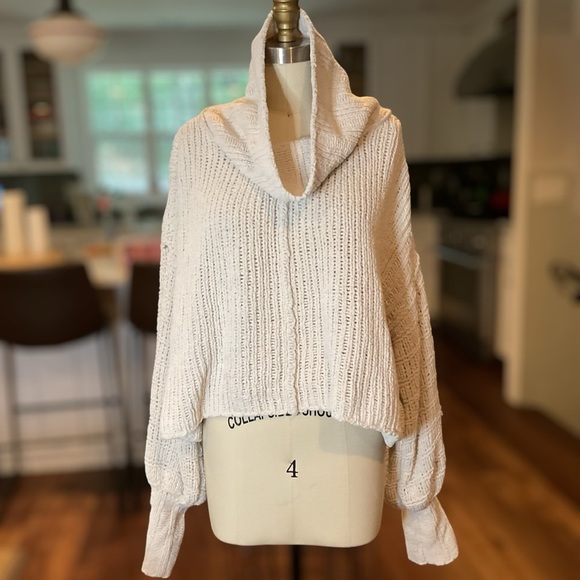 Free People Be Yours Pullover Sweater Vanilla Bean Small EUC - Picture 5 of 10